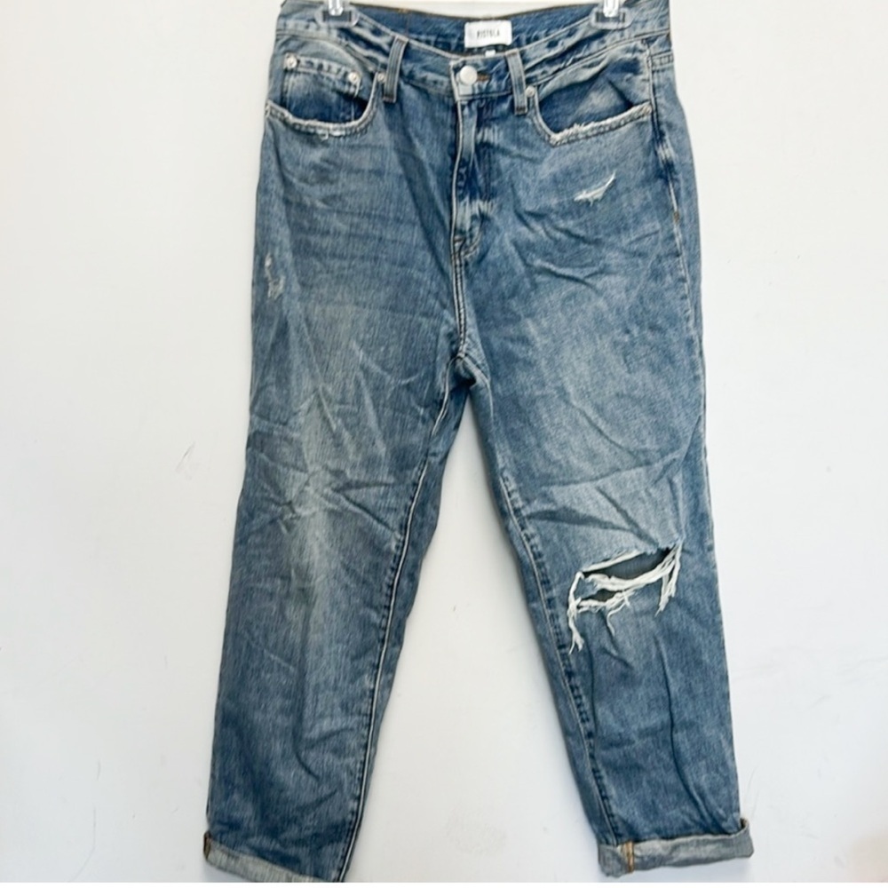 Pistola ripped cropped jeans